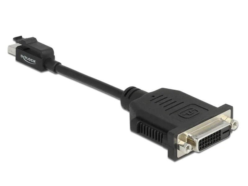 Delock Adapter Mini-DisplayPort - DVI-D 1080p/60Hz, Einrastfunktion