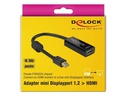 Delock Adapter Mini-Displayport - HDMI passiv, 4K, schwarz