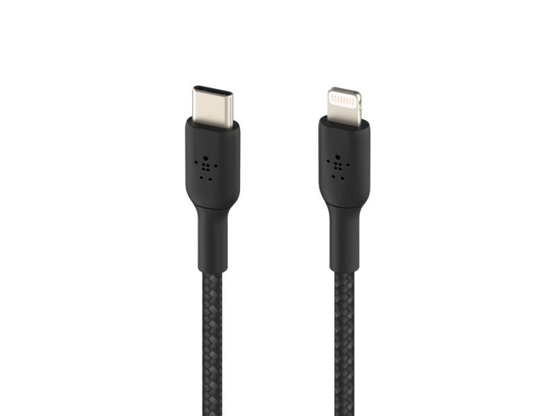 Belkin USB-Ladekabel Braided Boost Charge USB-C - Lightning 1 m