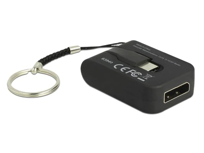 Delock Adapter USB Type-C - DisplayPort 4K, 60 Hz, mit Schlüsselanhänger