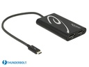 Delock Adapterkabel 2 x DP f Thunderbolt 3 - DisplayPort