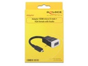 Delock Adapterkabel Micro-HDMI - VGA Schwarz