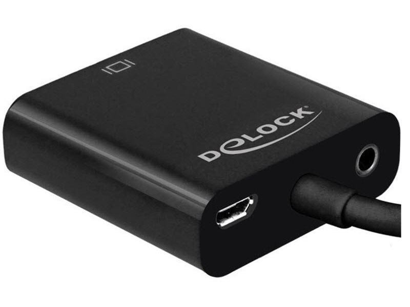 Delock Adapterkabel Micro-HDMI - VGA mit Audio