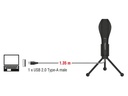 Delock Mikrofon USB Kondensator  mit Tischständer