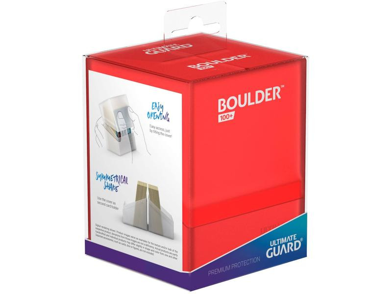 Ultimate Guard Kartenbox Boulder Deck Case Standardgrösse 100+ Ruby