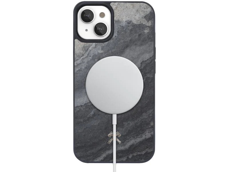 Woodcessories Back Cover Bumper MagSafe iPhone 14 Plus Camo Grau