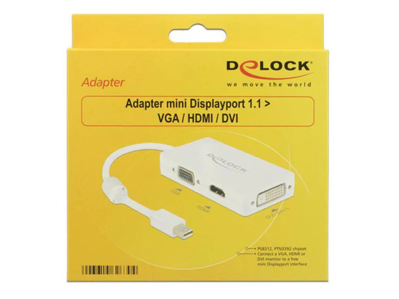 Delock Multiadapterkabel Mini-DisplayPort - HDMI/DVI-D/VGA