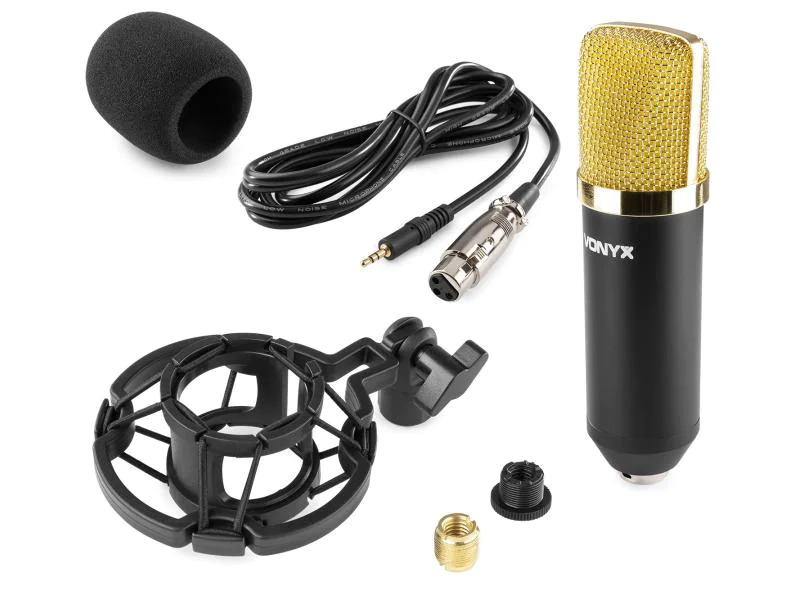 Vonyx Kondensatormikrofon CM400B Gold