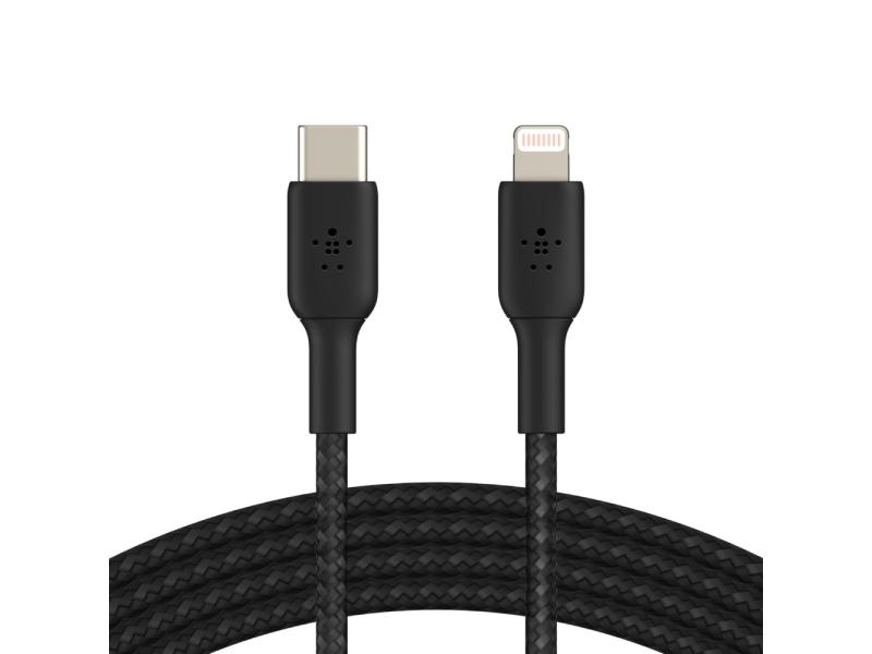 Belkin USB-Ladekabel Braided Boost Charge USB-C - Lightning 1 m