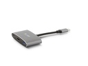LMP Multiadapter USB-C - HDMI USB 3.0 Spacegrau