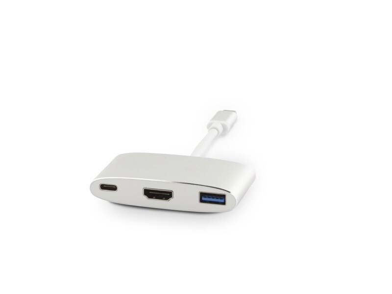 LMP Multiadapter USB-C – HDMI, USB 3.0 Silber