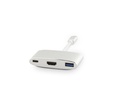 LMP Multiadapter USB-C – HDMI, USB 3.0 Silber