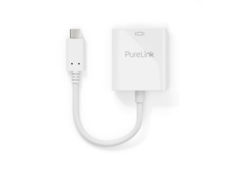 PureLink Adapter IS220 USB Type-C - VGA, Weiss