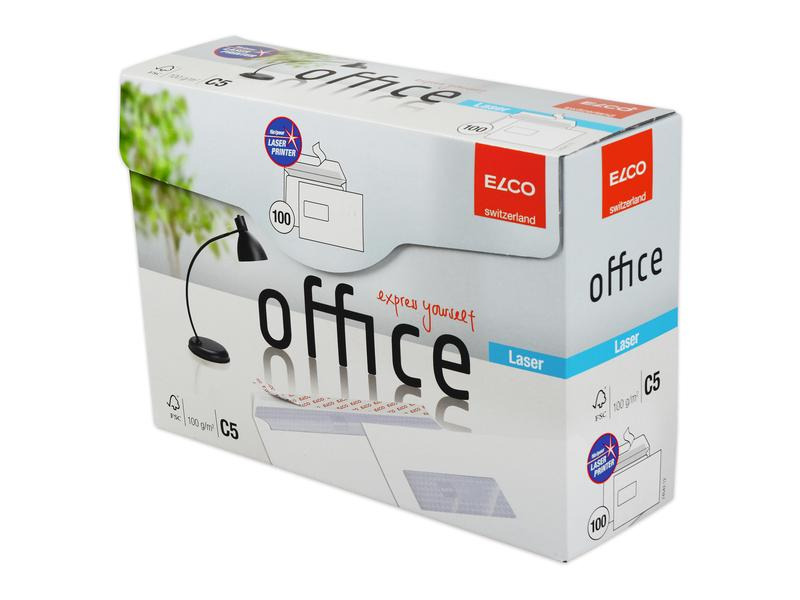 ELCO Couvert mit Fenster Laser C5, Links, 100 Stück