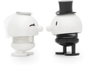 Hoptimist Aufsteller Braut &amp; Bräutigam S, Schwarz/Weiss, 2 Stück