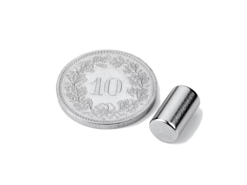 supermagnete Haftmagnet Ø 0.6 cm, 10 Stück