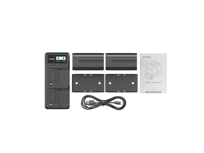 Smallrig Digitalkamera-Akku NP-F970 Akku und Charger Kit
