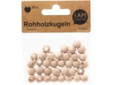 lalana Holzperlen mit Grossloch 10 mm, 35 Stück