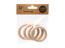lalana Holzring 6.5 cm, 4 Stück