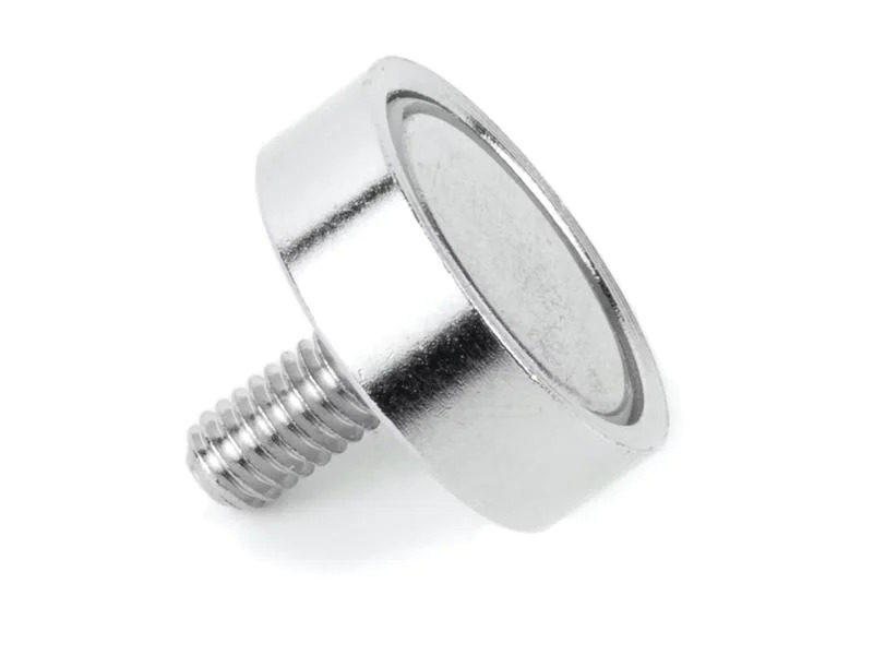 supermagnete Haftmagnet mit Gewindzapfen Ø 1.6 cm, 10 Stück