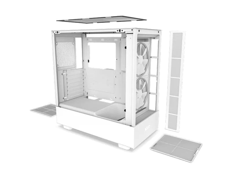 NZXT PC-Gehäuse H5 Elite Weiss matt