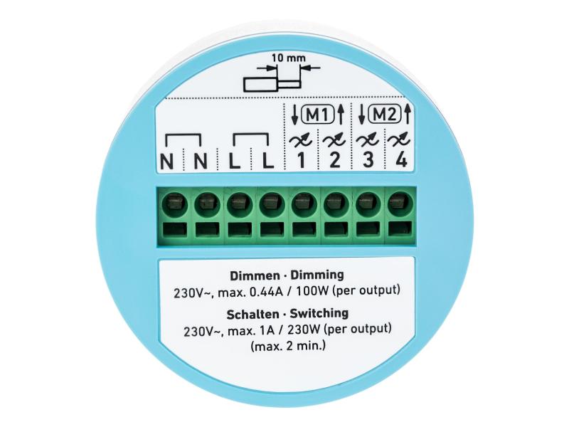 dingz WLAN-Schalter «dingz plus» mit Bewegungsmelder UP weiss