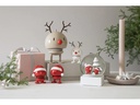 Hoptimist Schneekugel Bumble Santa L, Weiss/Rot