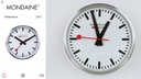 Mondaine Wanduhr Smart stop2go Ø 25 cm, Silber/Weiss