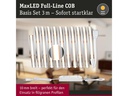 Paulmann LED-Stripe MaxLED 1000 BasisSet COB, 2700 K, 3 m, Silber