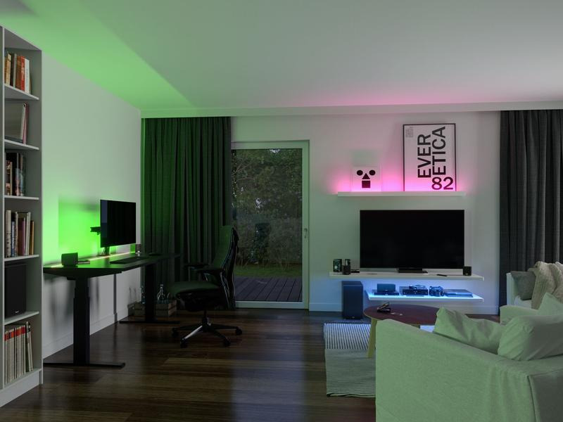 Paulmann LED-Stripe SimpLed Strip Set COB, RGB, 3 m, Weiss