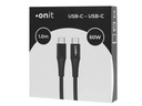 onit USB 3.0-Kabel USB C - USB C 1 m, Schwarz
