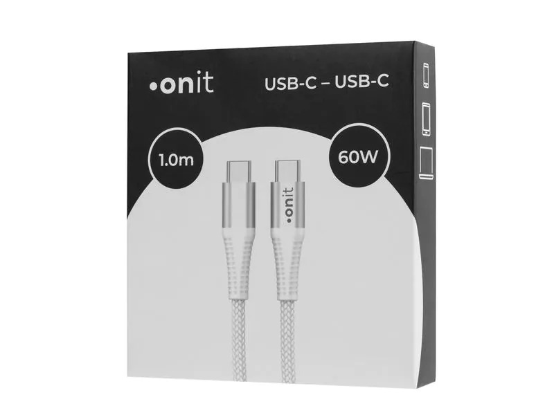 onit USB 3.0-Kabel USB C - USB C 1 m, Weiss