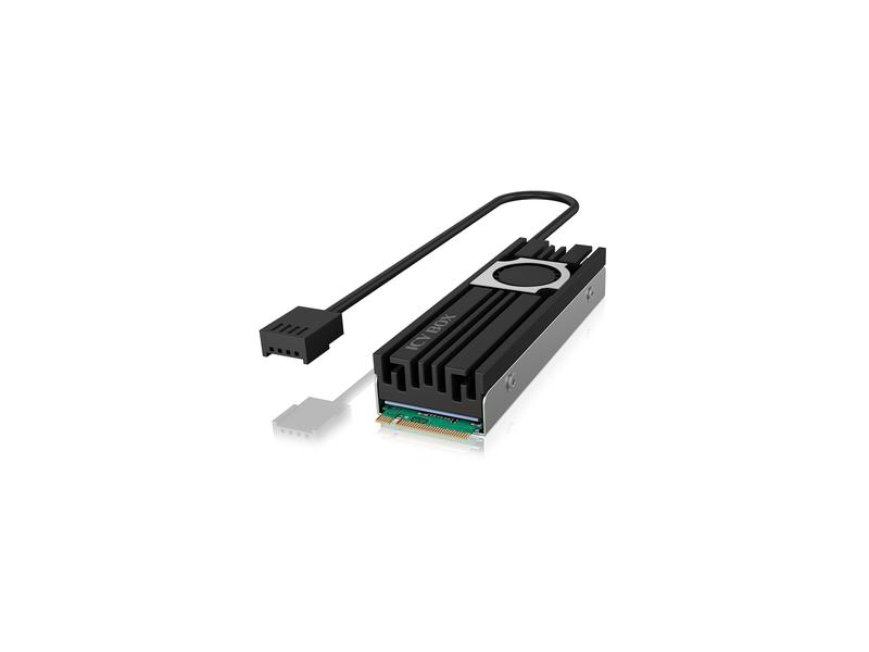 ICY BOX Kühlkörper mit Lüfter für M.2 SSD