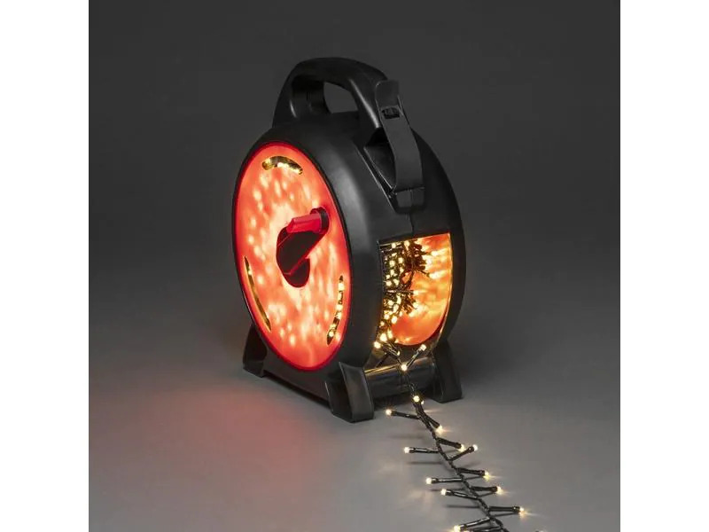 Konstsmide LED-Lichterkette Compactligths mit Kabelaufroller 600 Lampen