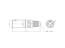 Bemero Stecker BC1001BK-M 3-Pol XLRm male Stecker Schwarz