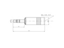 Bemero Stecker BC3001BK-M 3.5 mm Stereo Klinkenstecker schwarz