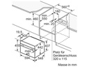 Bosch Einbaubackofen mit Mikrowelle CMG633BB1 Keine