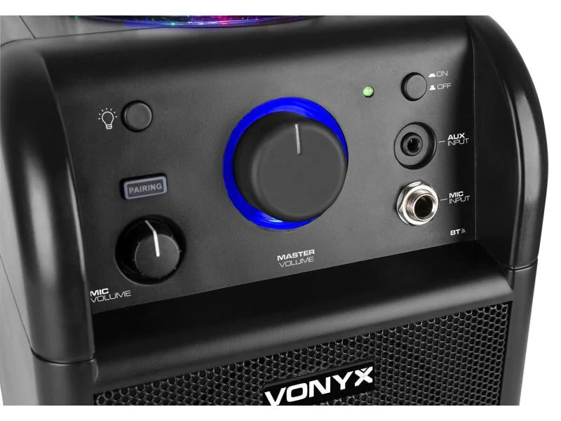 Vonyx Lautsprecher SBS50B Karaoke Speaker Schwarz