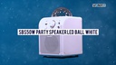 Vonyx Lautsprecher SBS50W Karaoke Speaker Weiss