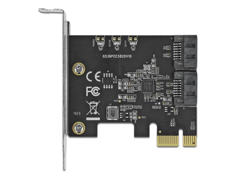 Delock Host Bus Adapter 2 Port SATA PCIe  Karte