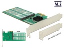 Delock Host Bus Adapter 4 Port SATA Controller PCI-ex4 - M.2