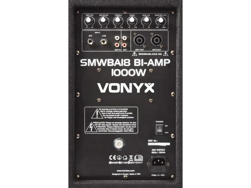 Vonyx Lautsprecher SMWBA18