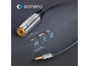 sonero Audio-Kabel 3,5 mm Klinke - 6,3 mm Klinke 0.25 m