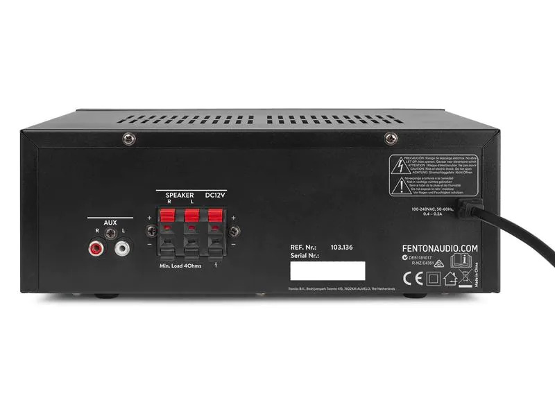 Fenton Stereo-Verstärker AV120FM-BT