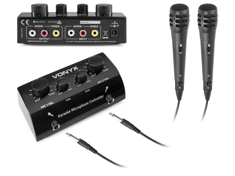 Vonyx Mikrofon-Controller AV430B Schwarz