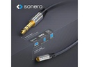 sonero Audio-Kabel 6,3 mm Klinke - 3,5 mm Klinke 0.25 m