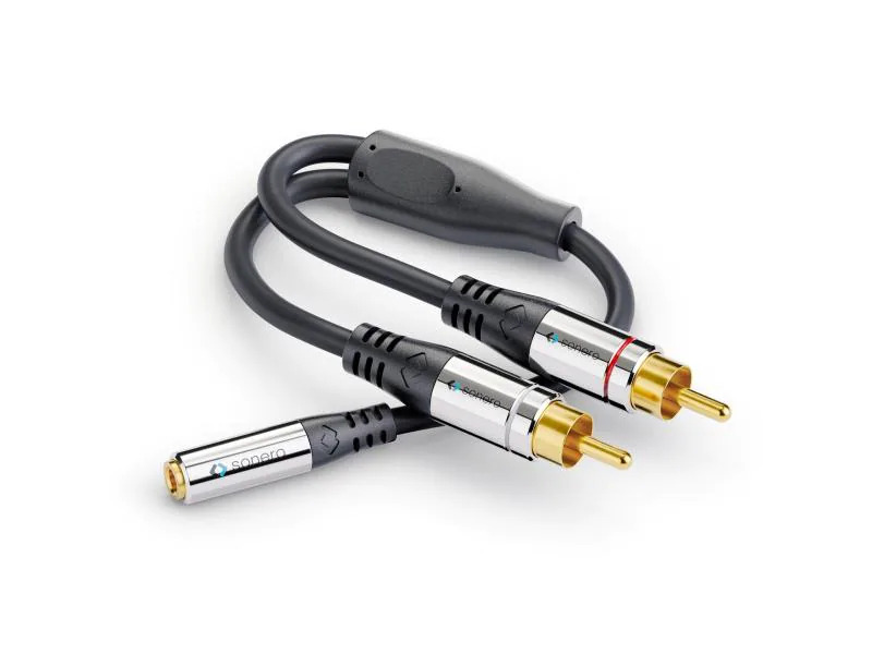 sonero Audio-Kabel Cinch - 3,5 mm Klinke 0.25 m