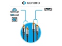 sonero Audio-Kabel Cinch - Cinch 2 m