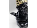 Kare Dekofigur Zwerg Meditation Schwarz/Gold