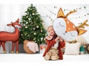 Partydeco Folienballon Hirsch Braun/Gold/Weiss